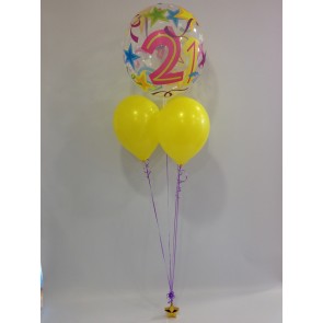 Age 21 Bubble Balloon Bundle