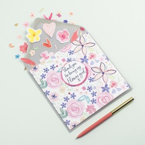 BE35 Thank You for Being My Flower Girl Card 