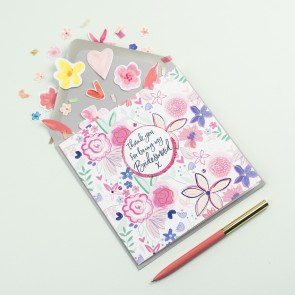 BE36 Thank You for Being My Bridesmaid Card 