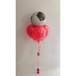 Football & Red Latex Balloon Bundle 