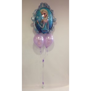 Frozen Lilac Balloon Bunch 