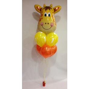 First Birthday Giraffe Balloon Bouquet 