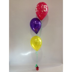 Age 5 Multicoloured 3 Latex Staggered Bouquet