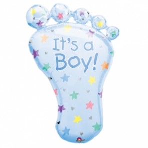It's a Boy Foot SuperShape Foil Balloon