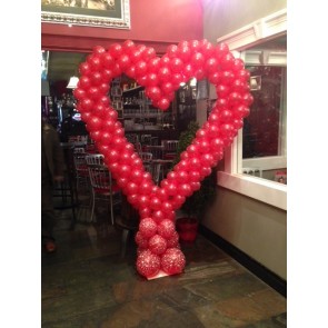 Large Red Heart Balloon Sculpture 