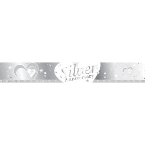 Silver Wedding Anniversary Banner 