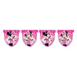 Minnie Mouse Pink Flag Banner
