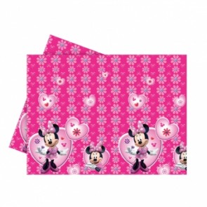 Minnie Mouse Pink Plastic Tablecover