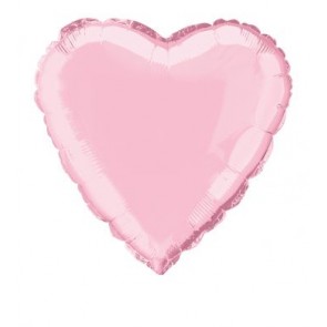 Pastel Pink Heart Foil Balloon 