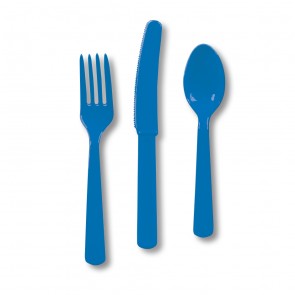 Blue Plastic Cutlery