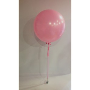 A Pink 3ft Latex Balloon 