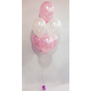 First Holy Communion Pink and White 6 Latex Bouquet 