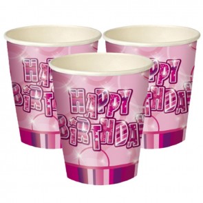 Pink Glitz Paper Cups