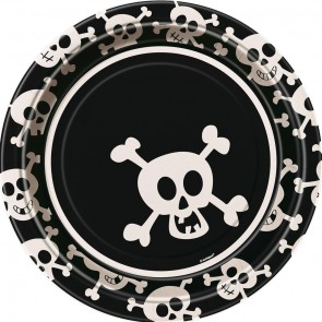 Pirate Skulls Paper Plates