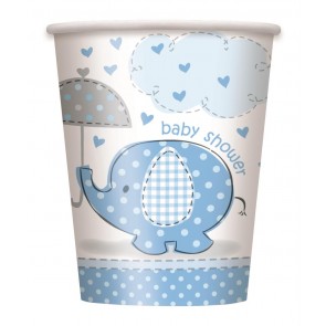 Umbrellaphants Blue Paper Cups