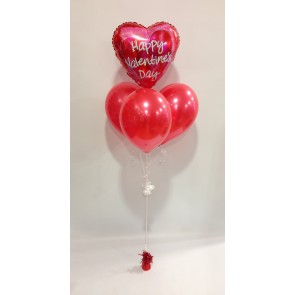 Valentine Foil and 3 Latex Bouquet 