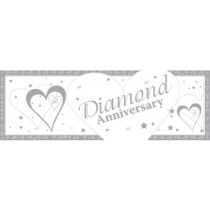 Diamond Wedding Anniversary Giant Banner
