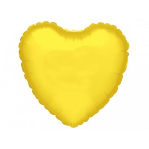 Yellow Heart Foil Balloon